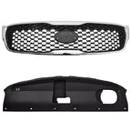 For 2016-2018 Kia Sorento Front Upper Grille Radiator Sight Cover Set 86360C6000