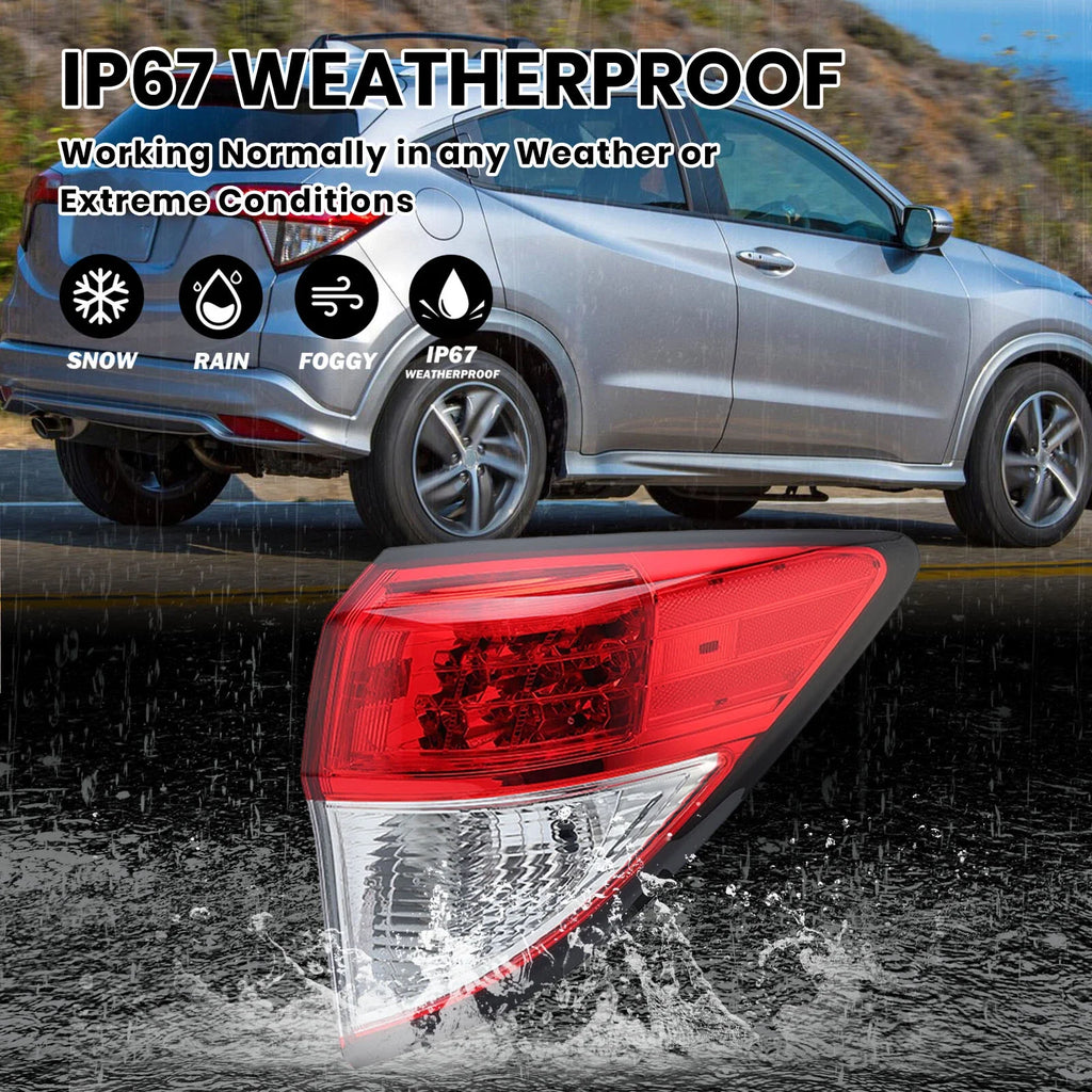 Pair Tail lights for Honda HR-V HRV 2016-2022 Rear Brake Lamp Assembly No Bulbs