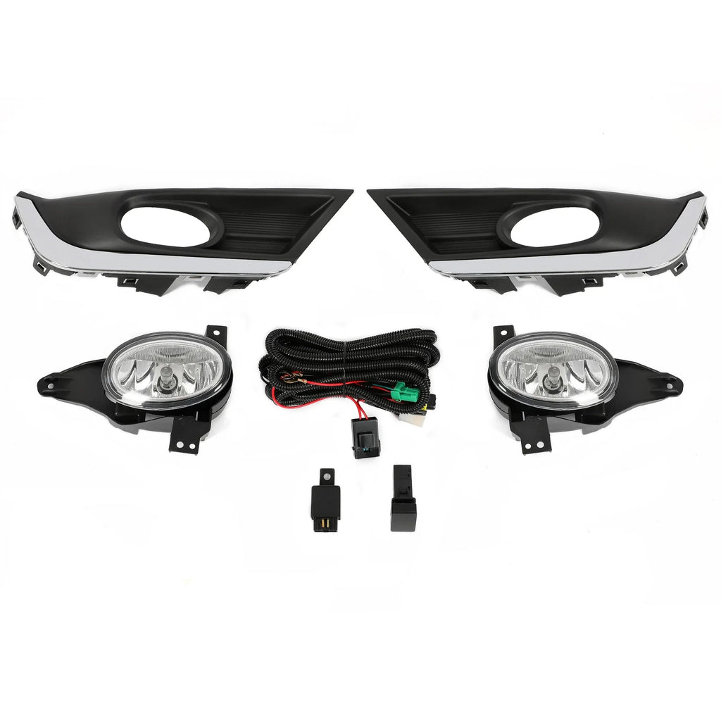 Front Fog Lights Lamps w/Bulbs Switch Wiring for 2017-2019 Honda CR-V CRV