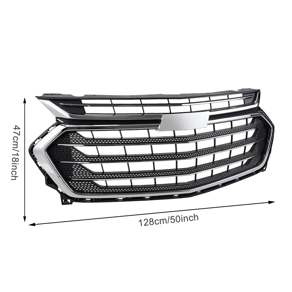 Chrome Front Bumper Upper Lower Grille for Chevrolet for Chevy Traverse 2018 21