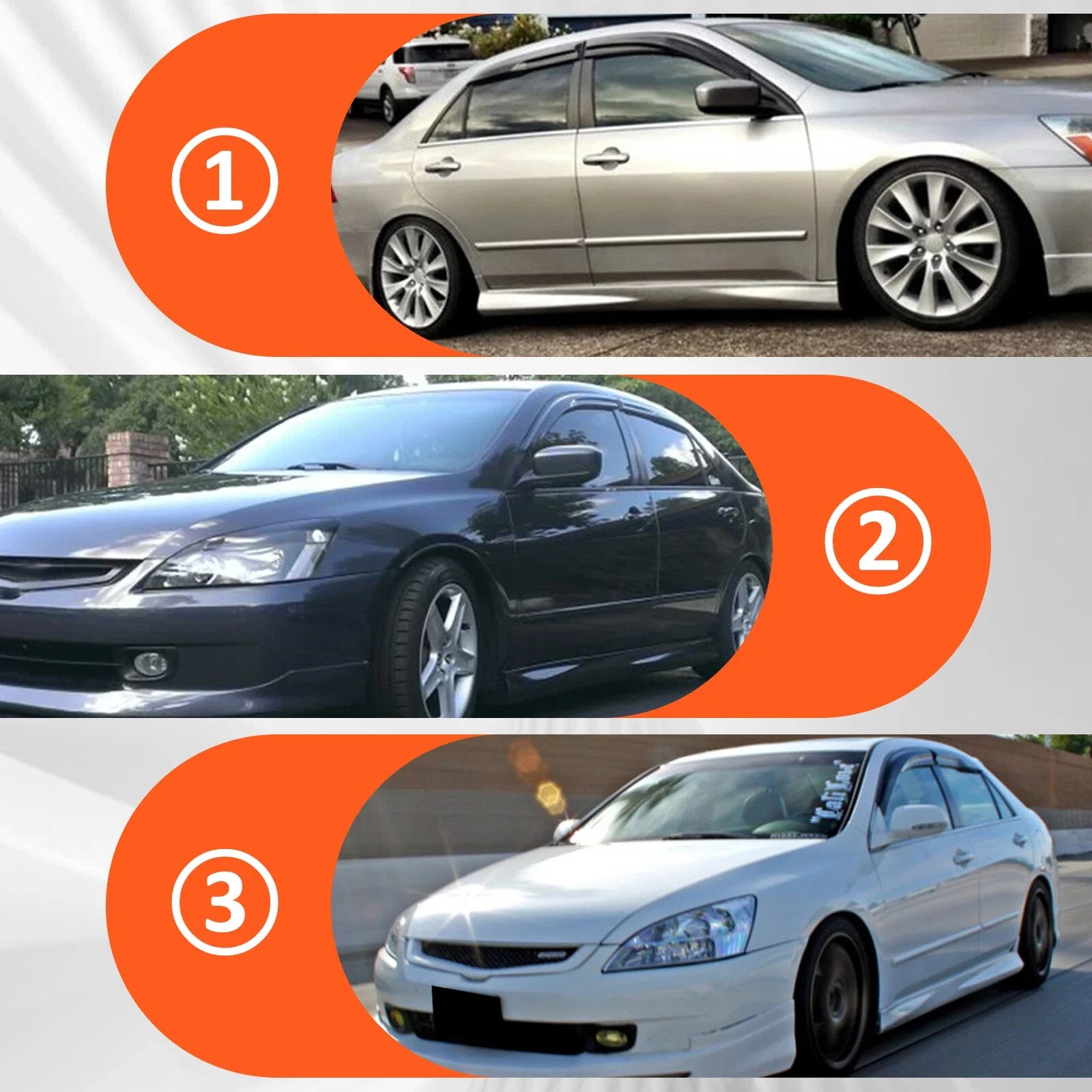 Window Visor Vent Rain Guards Deflector for 2018-2022 for Honda Accord Sedan