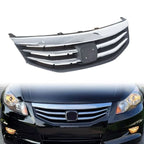 Front Radiator Bumper Grille Front Upper Chrome Grill Fit Honda Accord 2011-2012