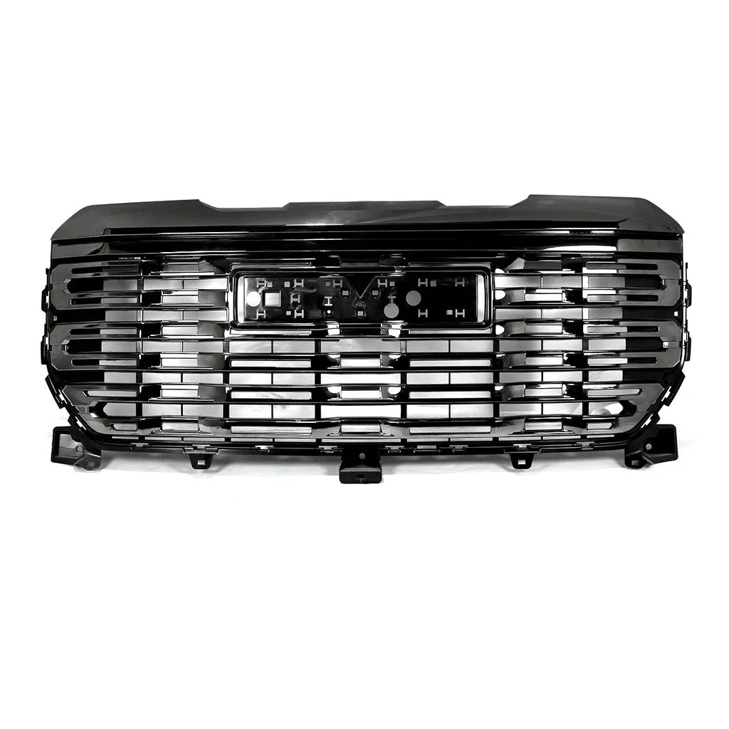 For 2022-2024 GMC Sierra 1500 Denali Black Chrome Front Bumper Grille Grill