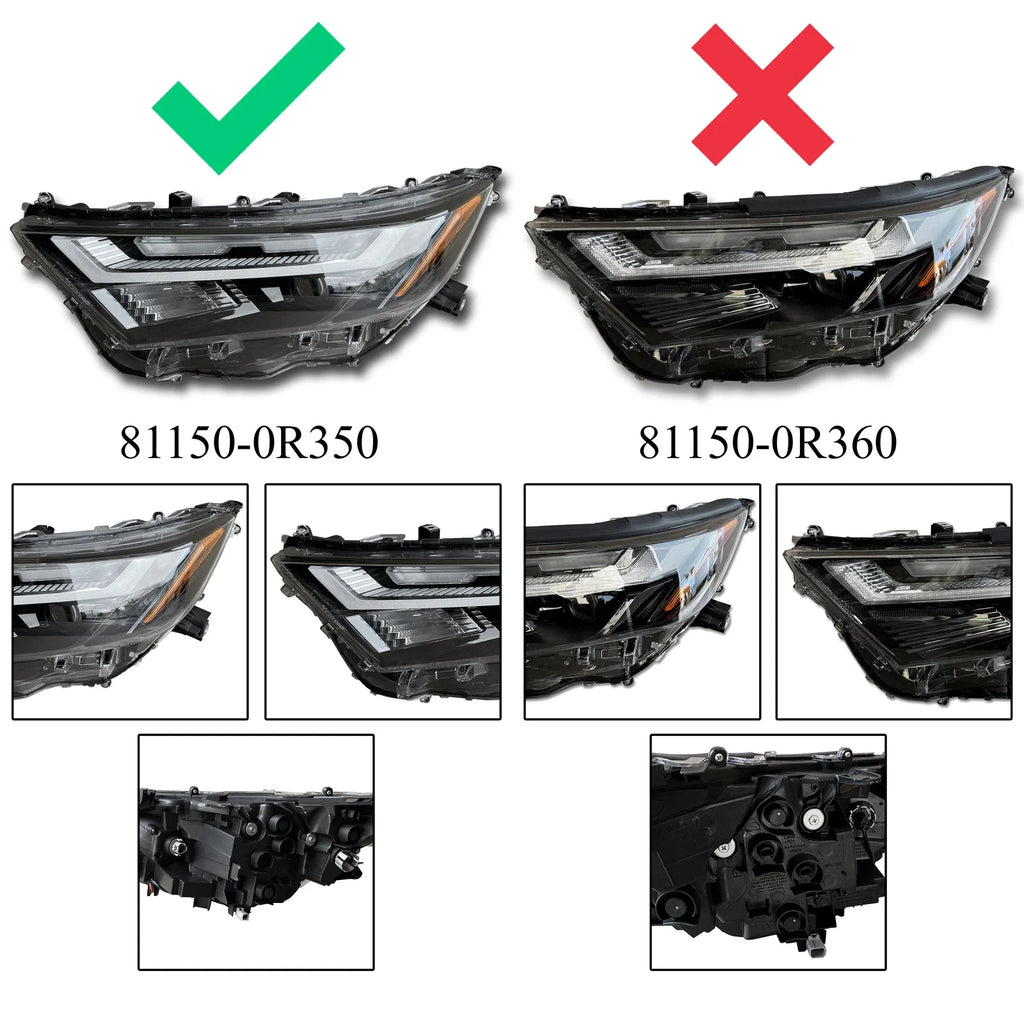 811100R350 811500R350 LED Headlights Pair for 2022-2024 Toyota RAV4 Left Right
