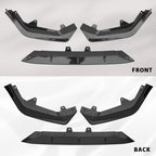Black Rear Trunk Spoiler Wing & Front Bumper Lip For 2022-2024 Honda Civic Sedan