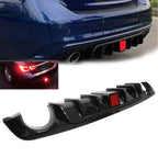 Rear Lower Diffuser Lip W/ LED Light for Infiniti Q50 2018-2023 2019 2020 2021