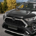 ABS Chrome Front Upper Grille Mesh Cover Trim For Toyota RAV4 2019-2024 2025 2x