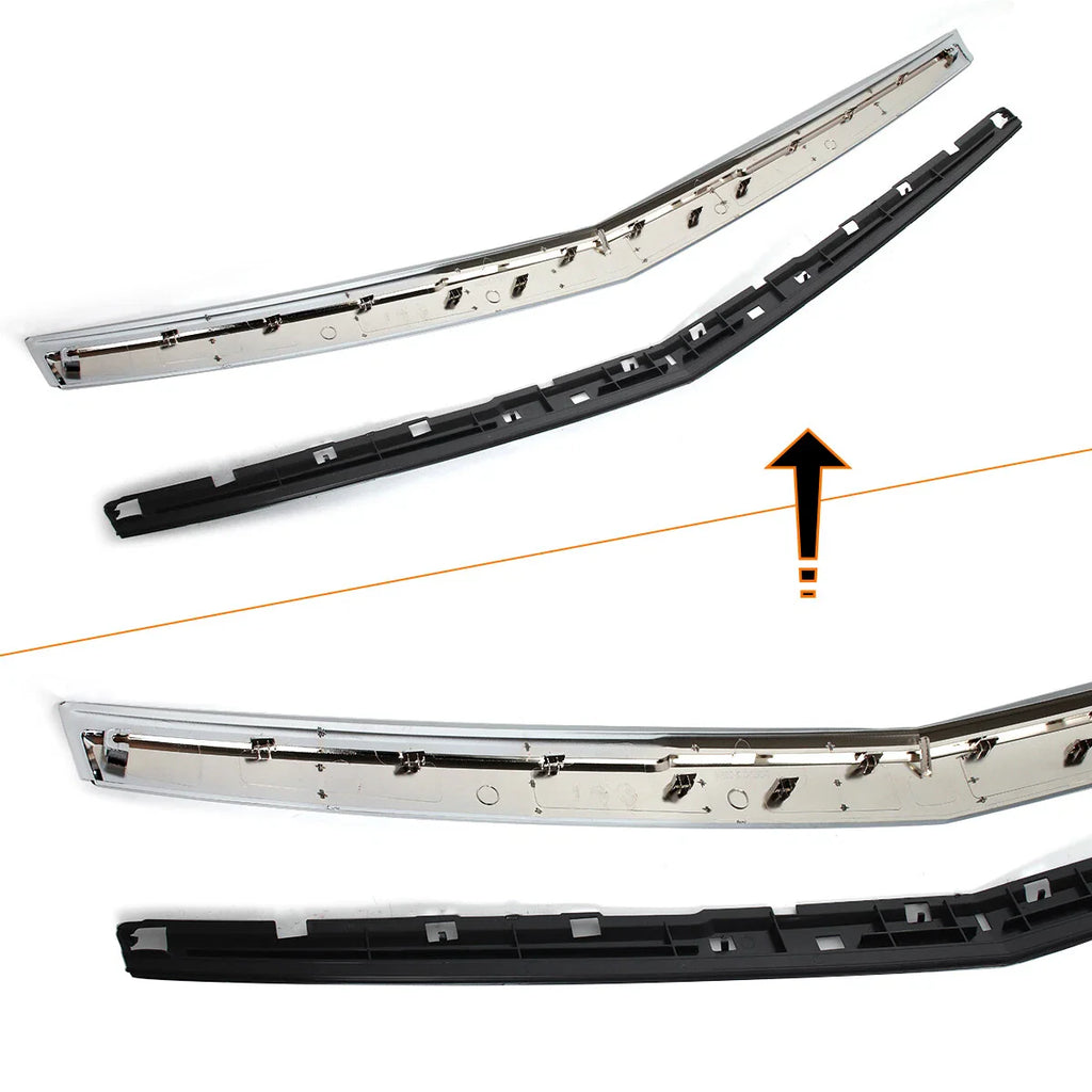 Hood Molding Trim Front Grille w/Sensor Hole for Cadillac Escalade 2015-2020