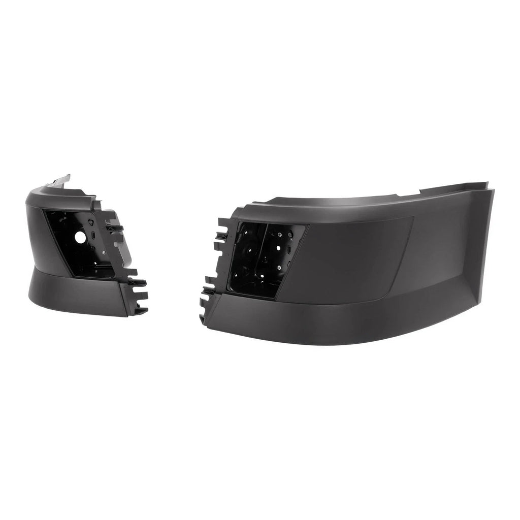 ZZ2V00374 LH+RH Front Bumper End Cap Corner W/Fog Hole for Volvo VNL 04-18