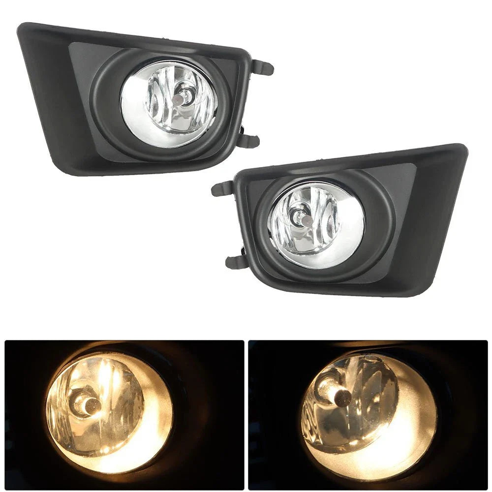 Clear Bumper Driving Fog Lights Switch Bulbs Kit for 2012-2015 for Toyota Tacoma