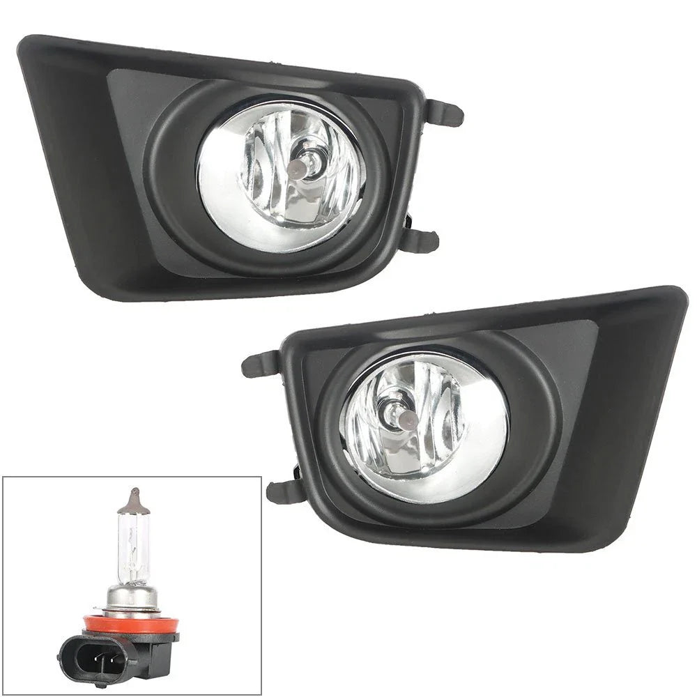 Clear Bumper Driving Fog Lights Switch Bulbs Kit for 2012-2015 for Toyota Tacoma