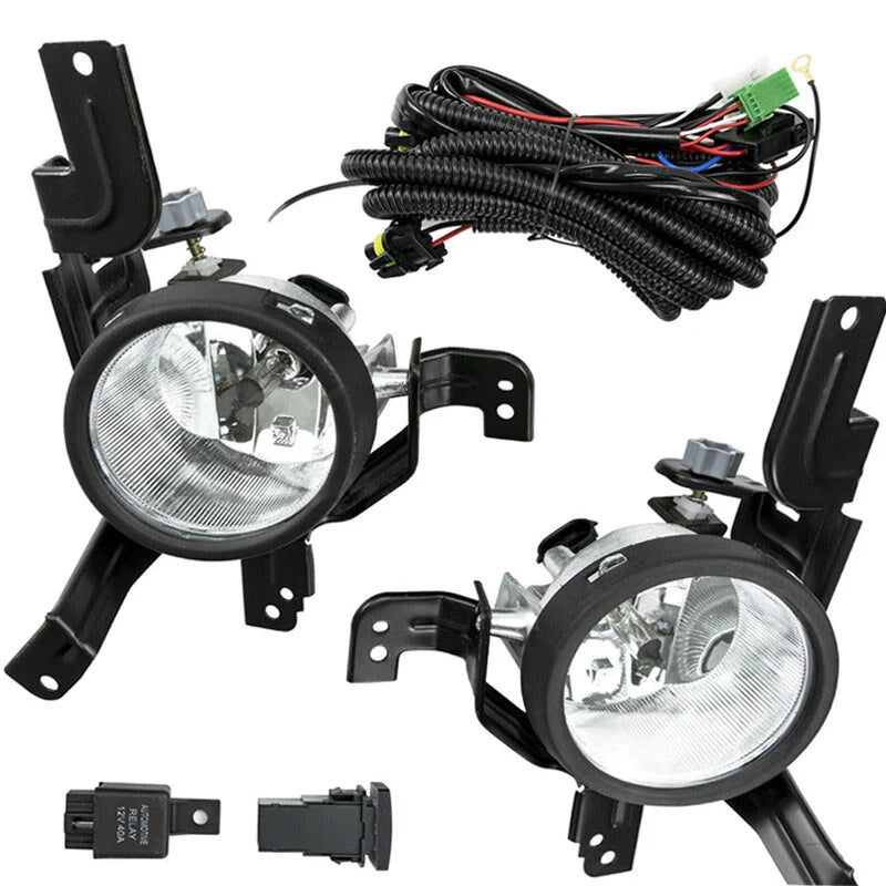 Fog Light Assembly for 2007 2008 2009 for Honda CRV Switch Wiring Kit Clear