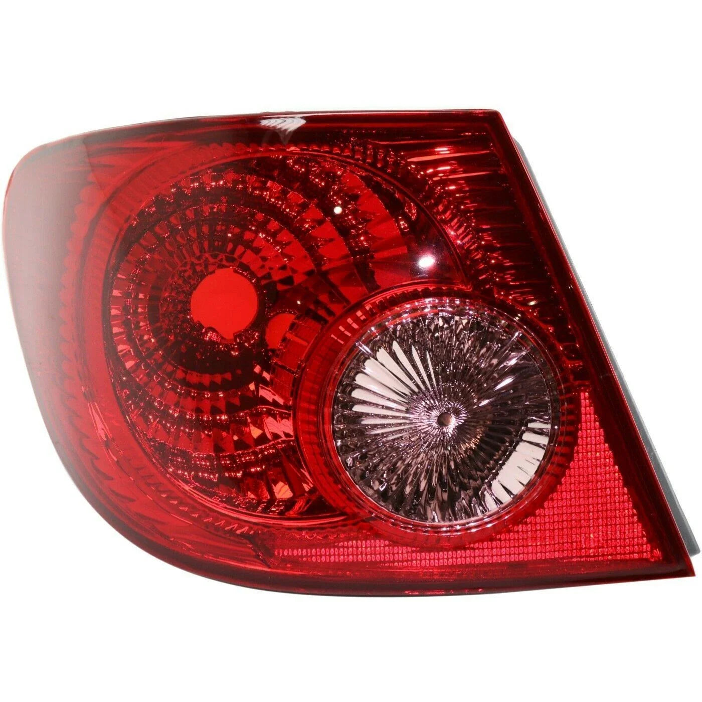 Outer Inner Tail Lights Driver Side for 2003-2008 for Toyota Corolla Clear Lens