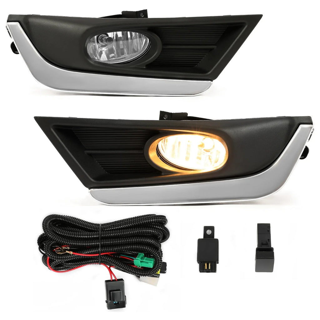 Front Fog Lights Lamps w/Bulbs Switch Wiring for 2017-2019 Honda CR-V CRV