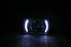 4pcs 4x6" LED Halo Headlights DRL Beam For Chevy C10 Pickup truck 1980-1986
