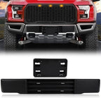 Front Bumper Trim & License Plate for Ford F-150 F150 2015 2016 2017 Black