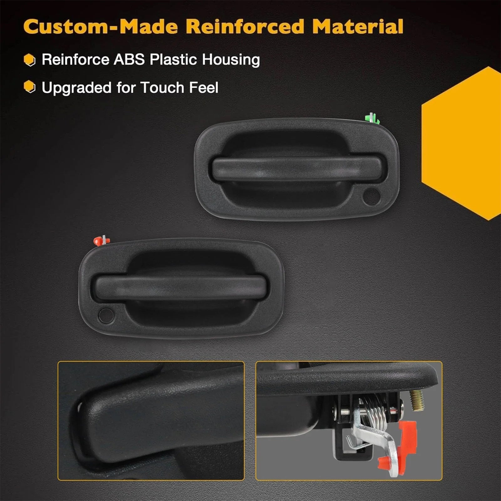 Exterior Door Handles Front Left Right for 1999-2007 for Chevy for GMC Sierra
