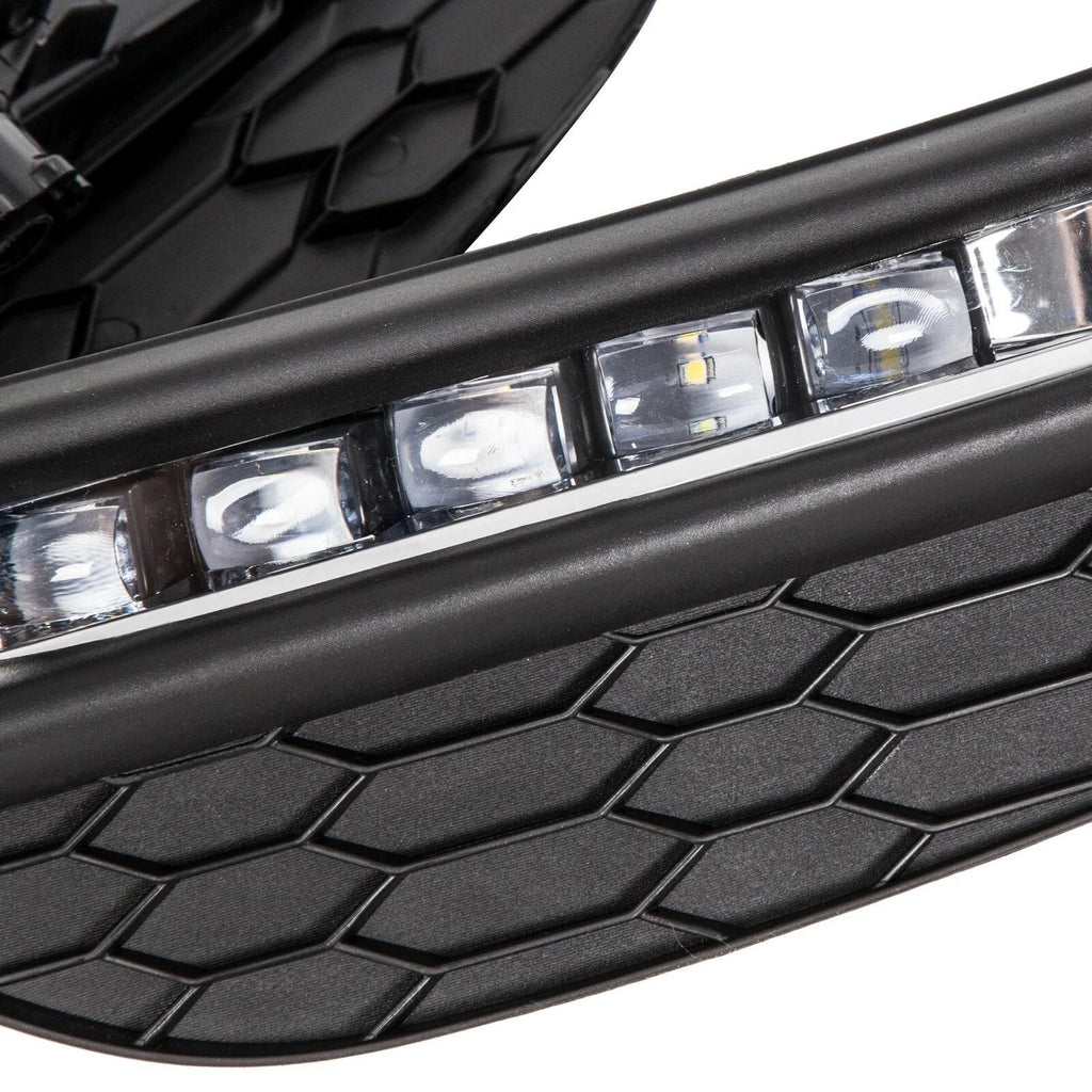 Front Bumper LED DRL Fog Lights Lamps for 2016-2017 for Honda Accord Sedan