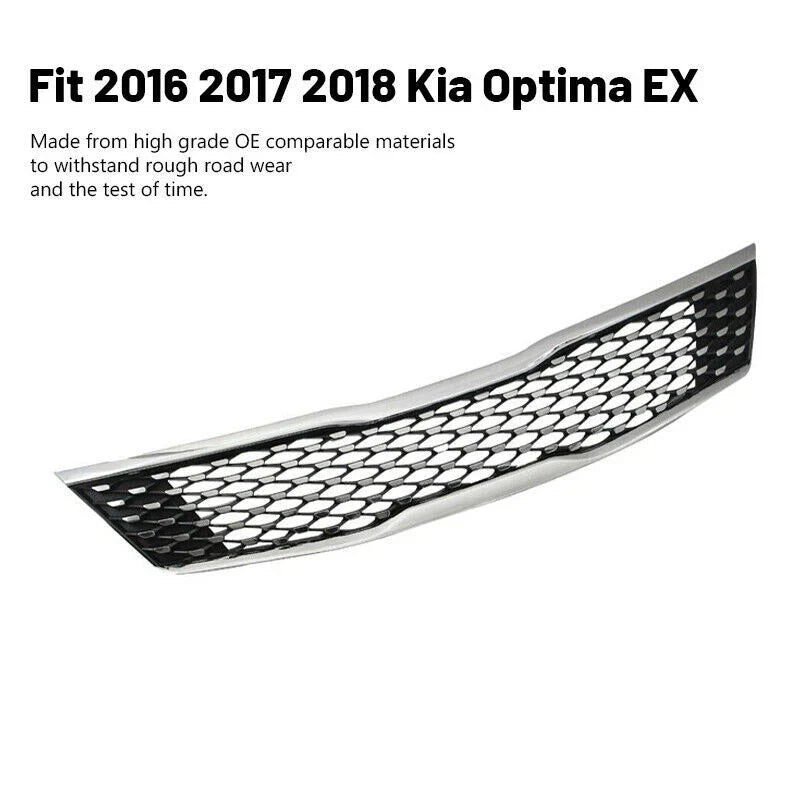 Front Bumper Grille Bracket Molding Trim 6PCS for 2016-2018 for Kia Optima EX