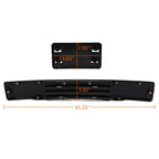 Front Bumper Trim & License Plate for Ford F-150 F150 2015 2016 2017 Black