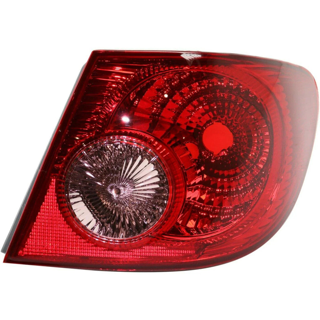 For 2003-2008 Toyota Corolla Outer+Inner Tail Lights Right Passenger Clear Lens