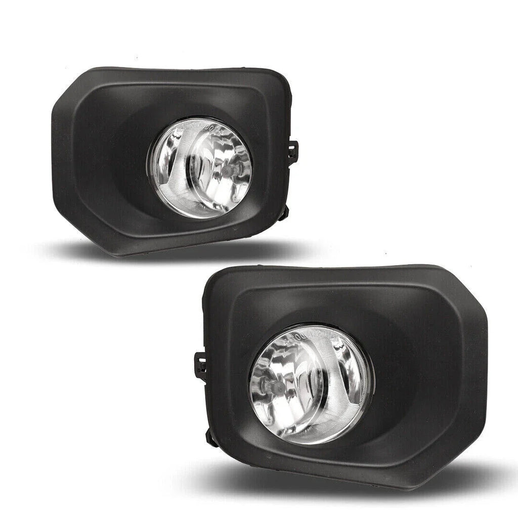 Front Grille Valance Fog Light Bezels Bracket Set for 2016-2023 Toyota Tacoma