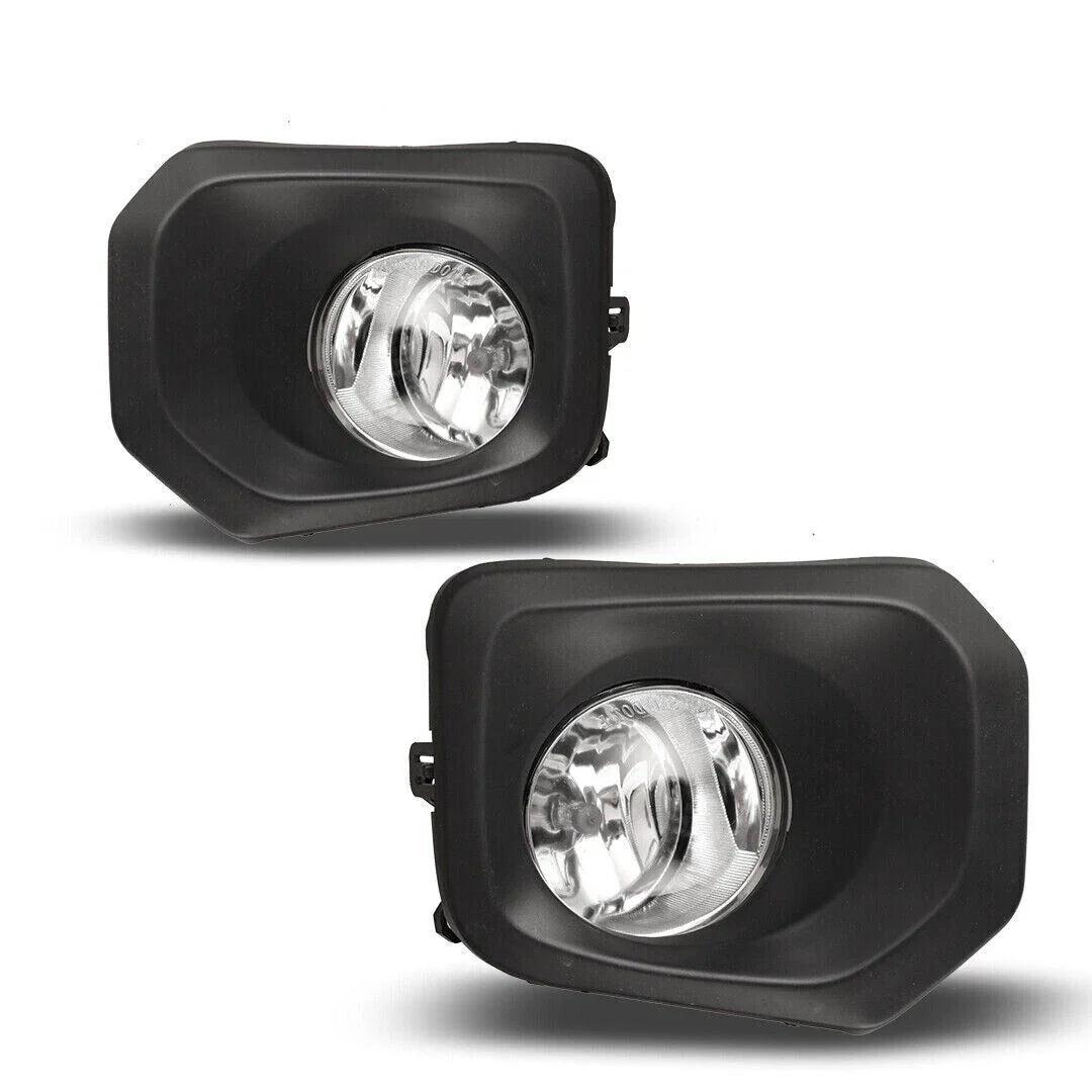 Front Grille Valance Fog Light Bezels Bracket Set for 2016-2023 Toyota Tacoma