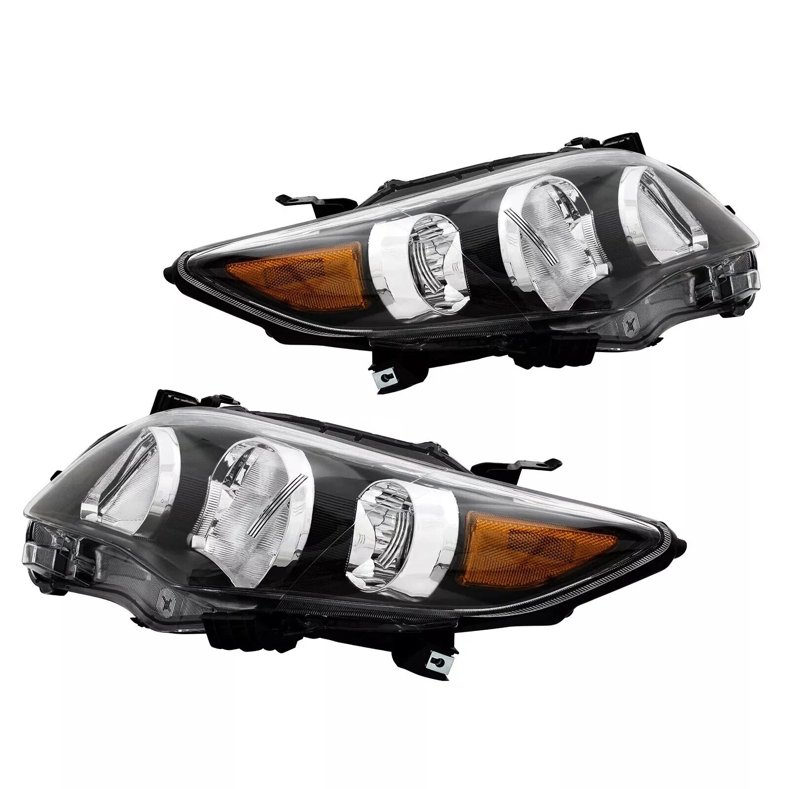 Headlights Front Bumper Fog Light Cover Set for 2011-2013 for Toyota Corolla