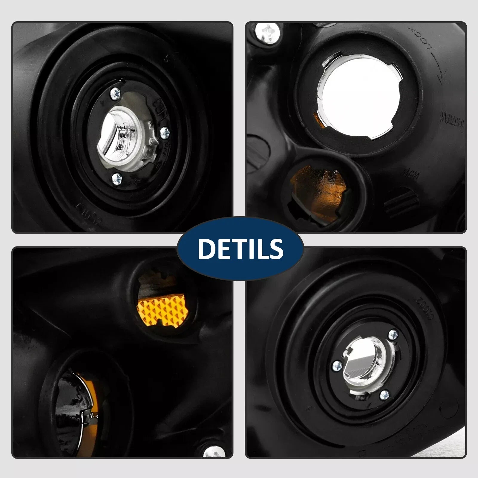 Headlights Front Bumper Fog Light Cover Set for 2011-2013 for Toyota Corolla