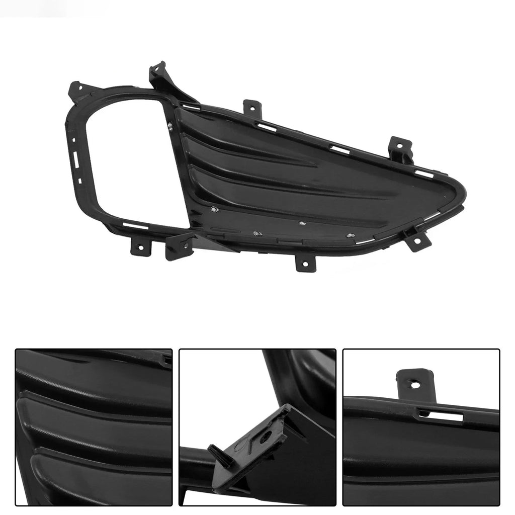 Fog Light Cover Bezel 1Pc Chrome Left Driver Side for 2019-2024 for Ford Edge