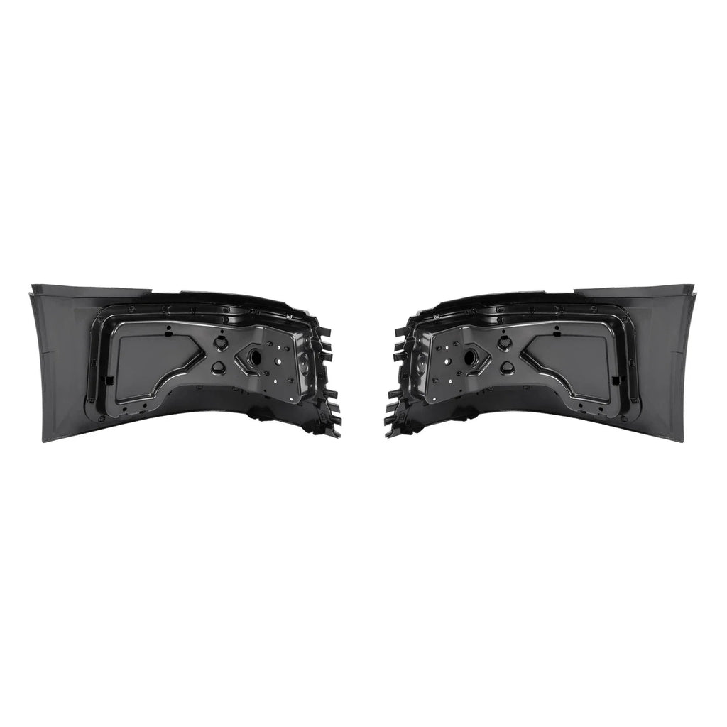 ZZ2V00374 LH+RH Front Bumper End Cap Corner W/Fog Hole for Volvo VNL 04-18