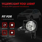 Fit 2013 2014 2015 Toyota RAV4 Pair Front Bumper Clear Halogen Fog Lights Lamps
