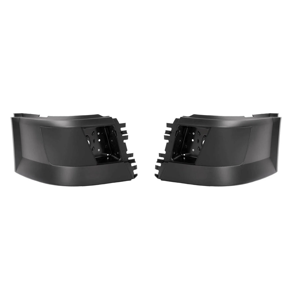 ZZ2V00374 LH+RH Front Bumper End Cap Corner W/Fog Hole for Volvo VNL 04-18