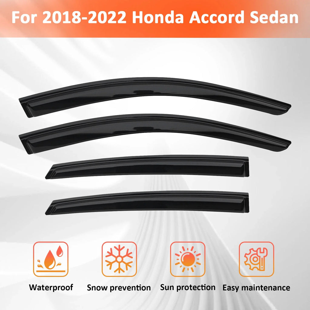Window Visor Vent Rain Guards Deflector for 2018-2022 for Honda Accord Sedan