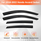 Window Visor Vent Rain Guards Deflector for 2018-2022 for Honda Accord Sedan
