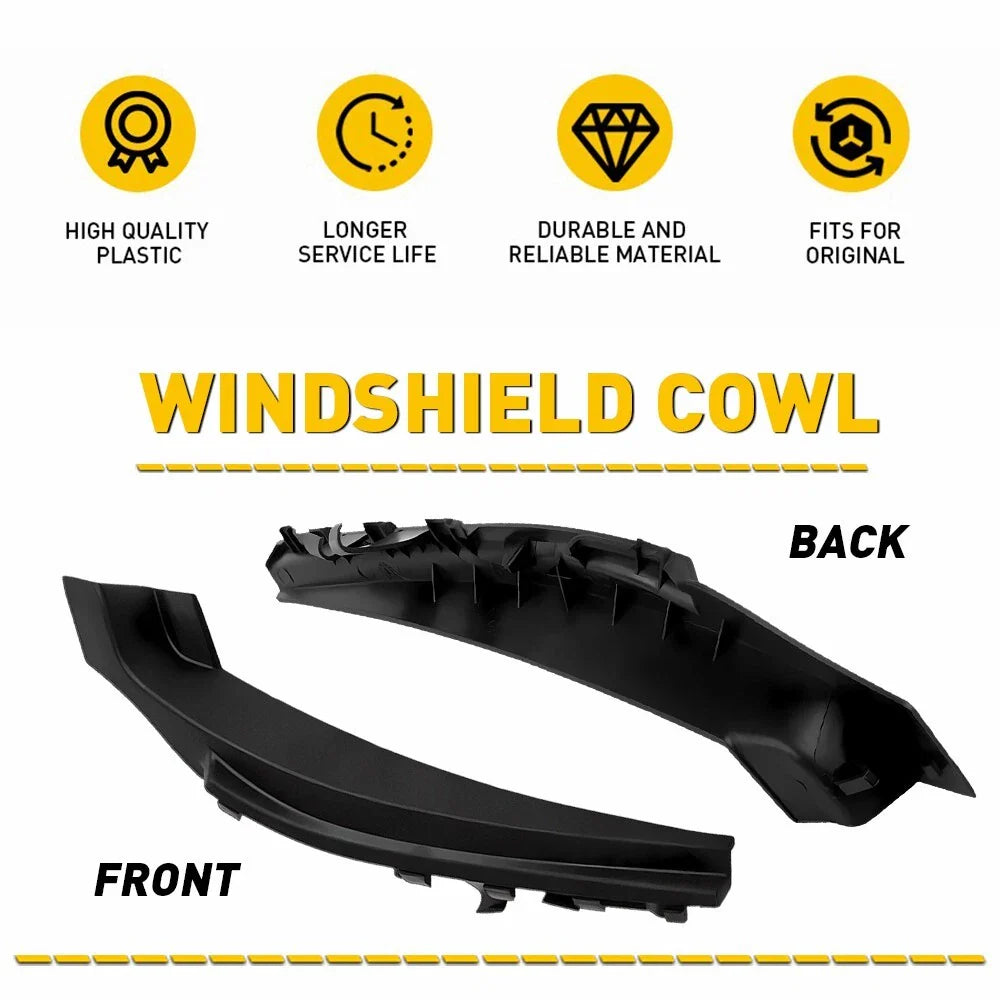 Windshield Wiper Side Cowl Extension Cover 2PC for 2013-2019 for Nissan Sentra