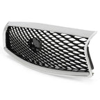 Front Bumper Grille Grill Assembly for Infiniti Q50 2014 2015 2016 2017 Chrome