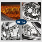 Headlights Front Bumper Fog Light Cover Set for 2011-2013 for Toyota Corolla
