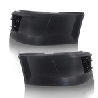 LH+RH Front Bumper End Cap Extension Corner W/Fog Light Hole For Volvo VNL 04-18