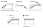 Window Visor Vent Rain Guards Deflector for 2018-2022 for Honda Accord Sedan