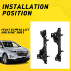 Fit 2018-2022 Chevrolet Equinox Front Bumper Reinforcement &Pair Support Bracket