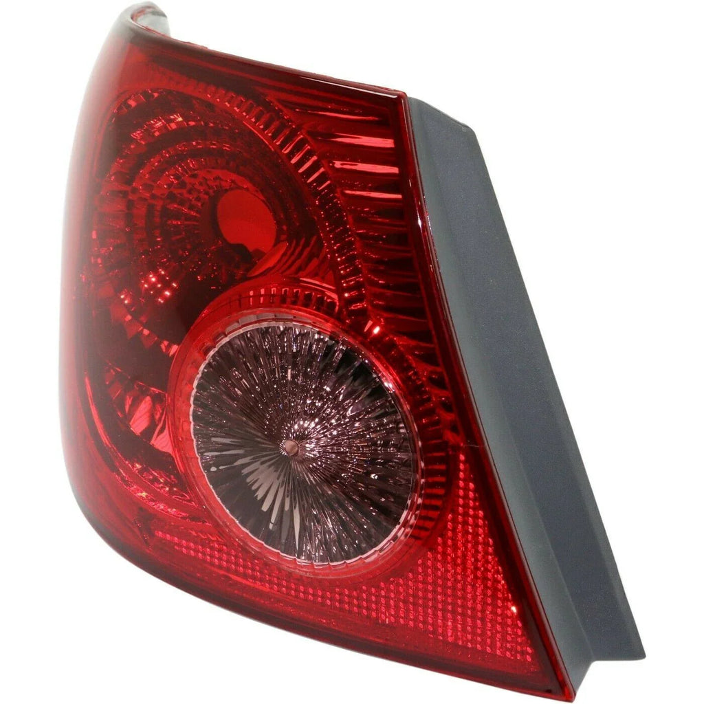 Outer Inner Tail Lights Driver Side for 2003-2008 for Toyota Corolla Clear Lens