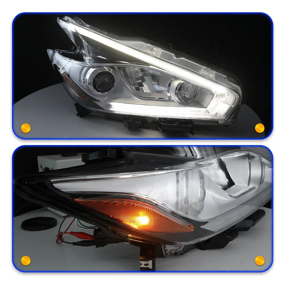 Full LED Headlight Headlamp Right Passenger Side for 2015-2018 for Nissan Murano