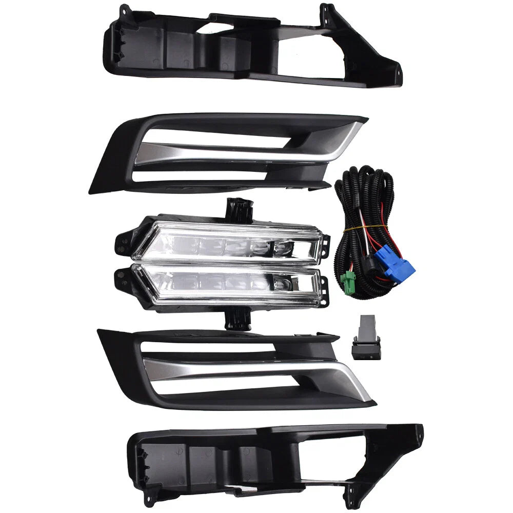 LED Fog Lights Lamps Set W/DRL Left & Right for Honda HR-V HRV 2022 2023 2024