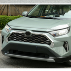 Front Upper Grille Mesh Cover Trim for Toyota RAV4 2019-2025 ABS Chrome 2x