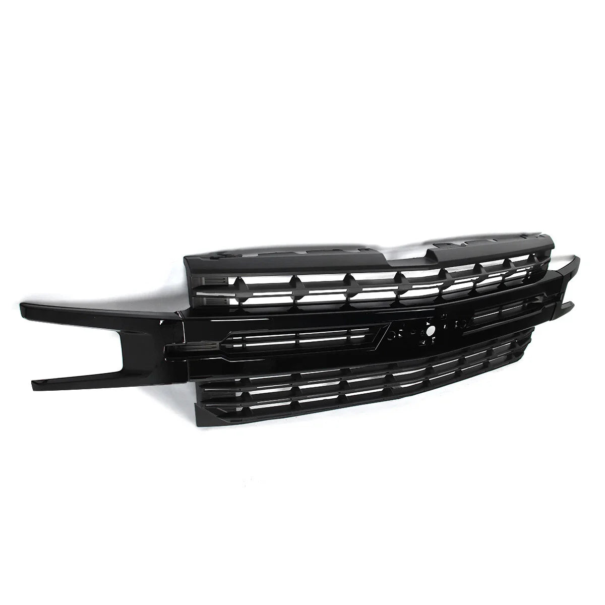 Front Bumper Grill for Chevrolet Silverado 1500 2019 2020 2021 Gloss Matte Black