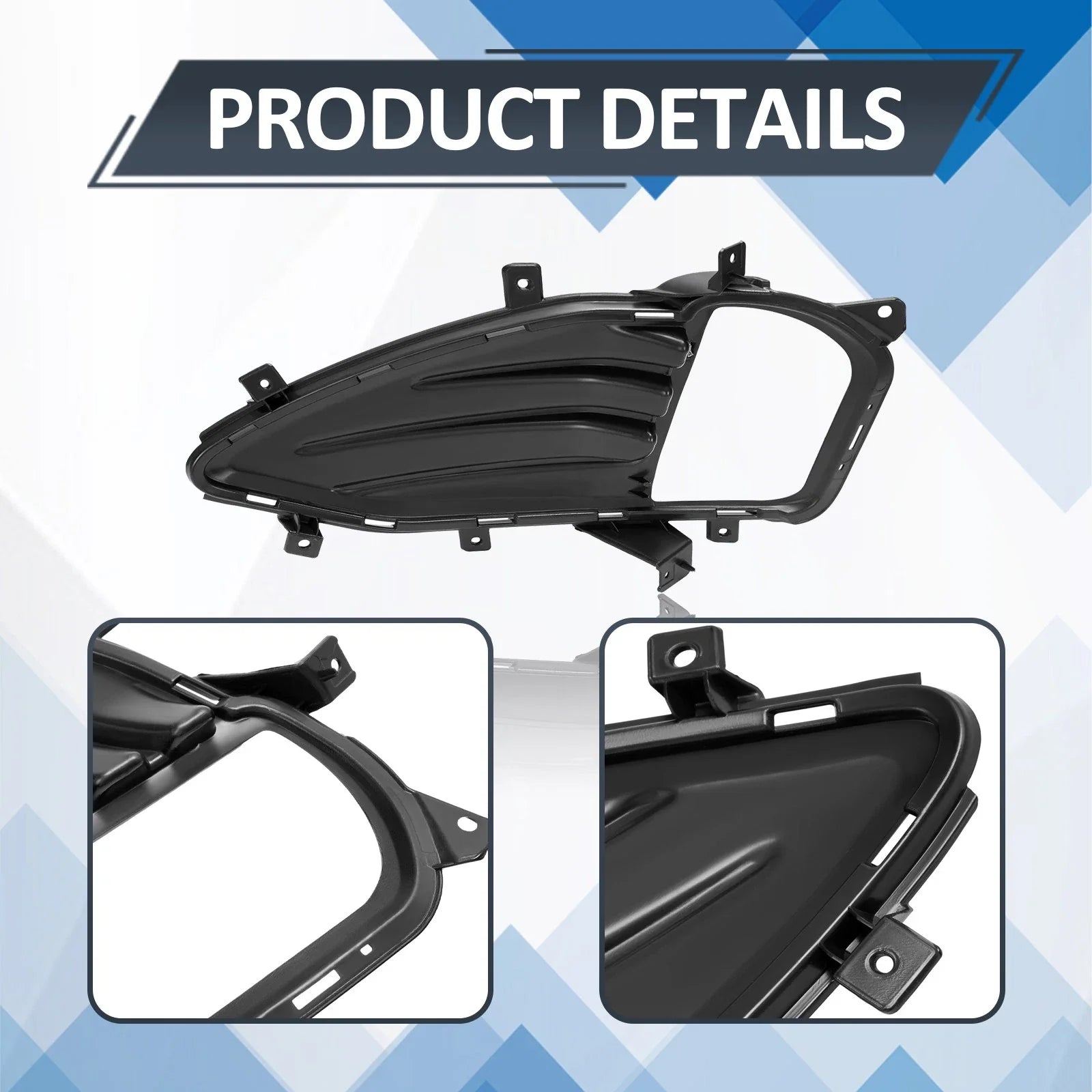 Front Fog Light Cover for Edge 2019-2024 Passenger Right Side Fog Lamp Low