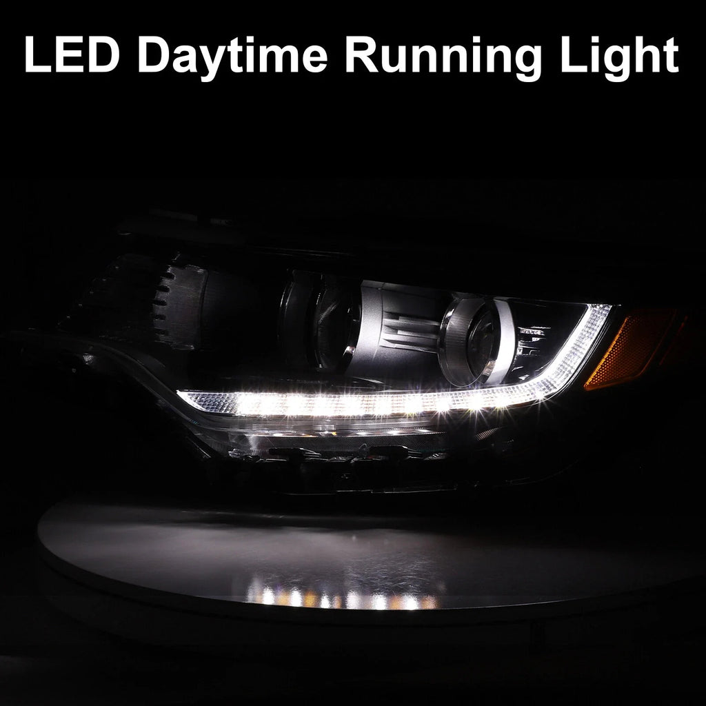 LED DRL Headlights w/ Bulbs Headlamps Left & Right for 2016-2018 for Kia Optima