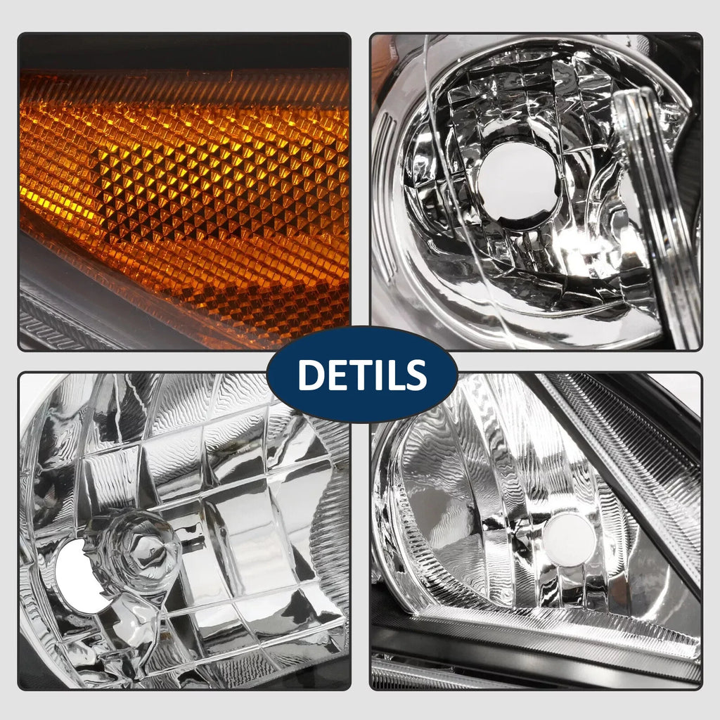 For 2011-2013 Toyota Corolla Pair Headlights Front Bumper Fog Light Cover Set