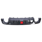 Rear Bumper Black Diffuser Lip W/LED Brake DRL Light For 2018-2023 Infiniti Q50